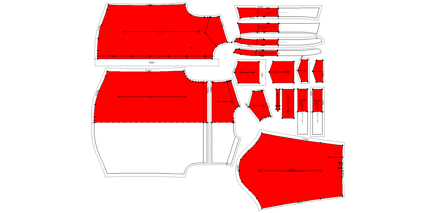 Men's Shirt Sewing Pattern - A0002-22-V-16