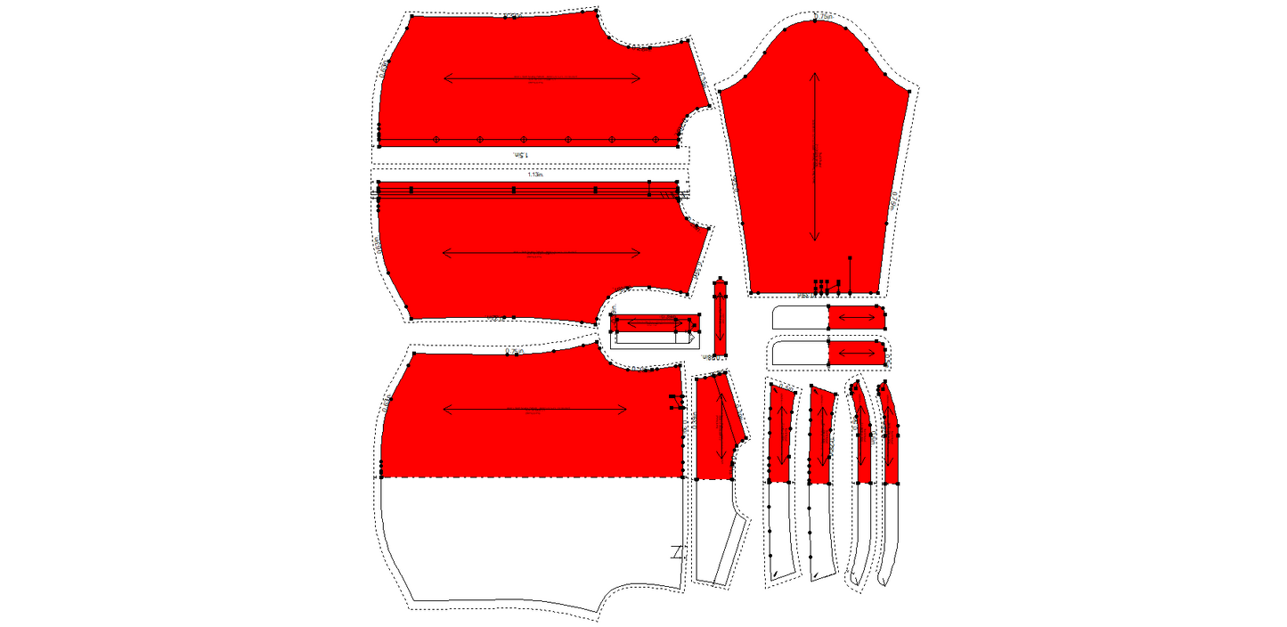 Men's Shirt Sewing Pattern - A0001-22-V-21