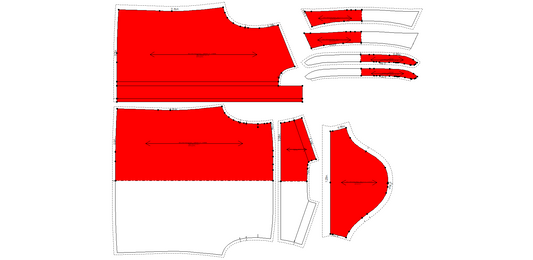 Men's Shirt Sewing Pattern - A0002-22-V-21