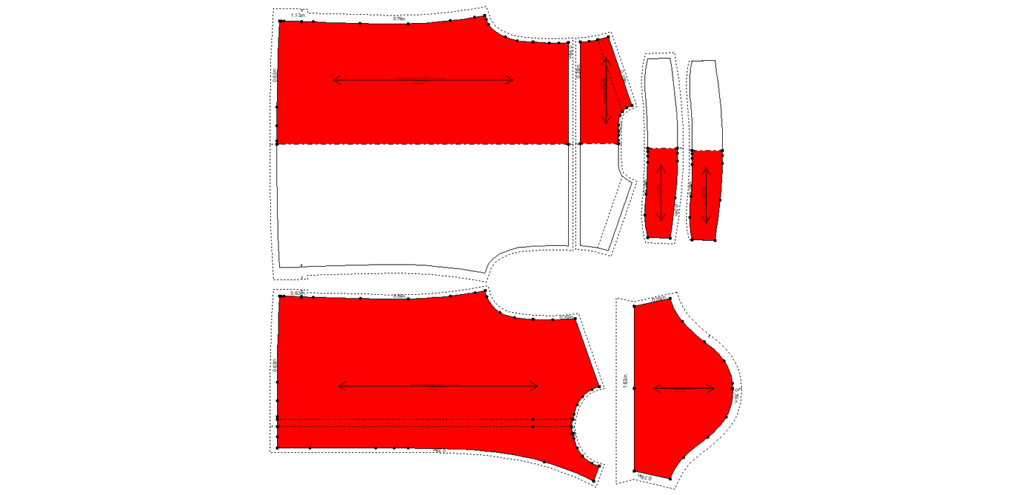 Men's Shirt Sewing Pattern - A0003-22-V-21