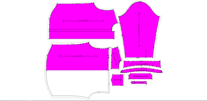 Men's Shirt Sewing Pattern - A0004-22-V-21