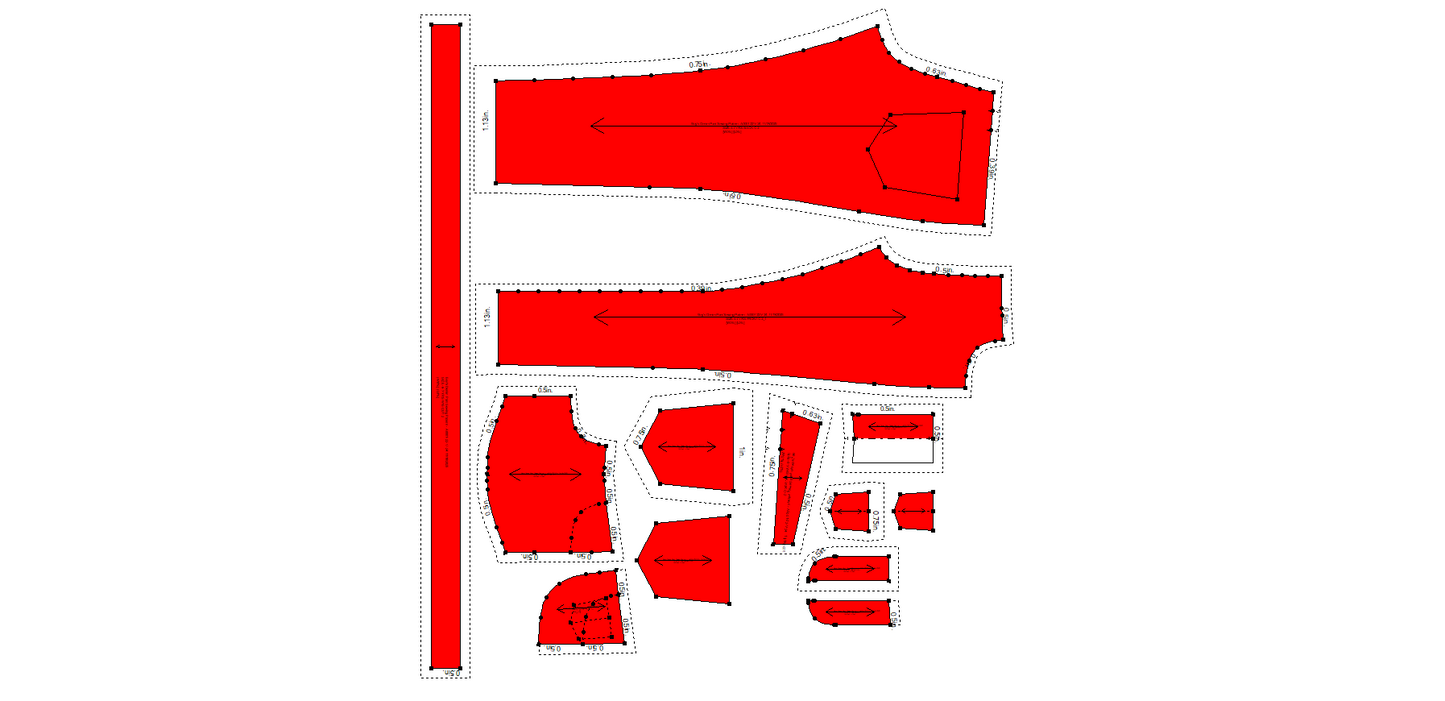 Kids - Boy's Denim Pant Sewing Pattern - A0001-22-V-24