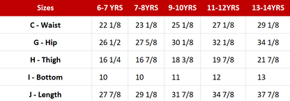 Kids - Boy's Denim Pant Sewing Pattern - A0002-22-V-24