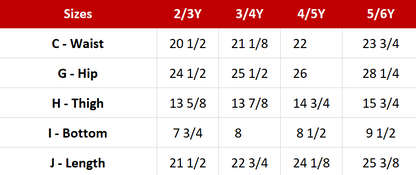 Kids - Boy's Denim Pant Sewing Pattern - A0004-22-V-24