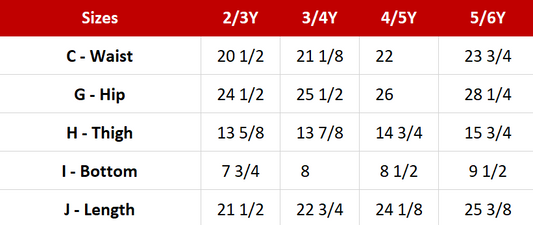 Kids - Boy's Denim Pant Sewing Pattern - A0004-22-V-24