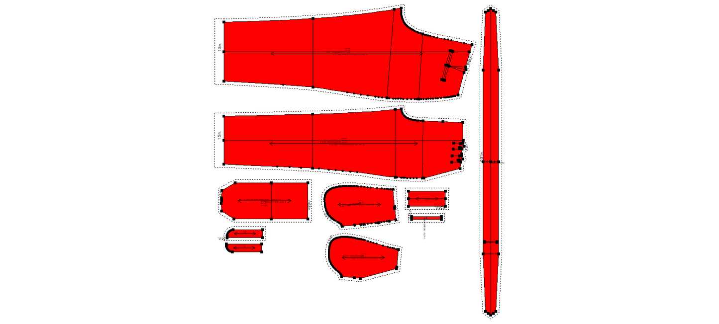 Men's Pleated Pant Sewing Pattern - A0001-26-Z-5