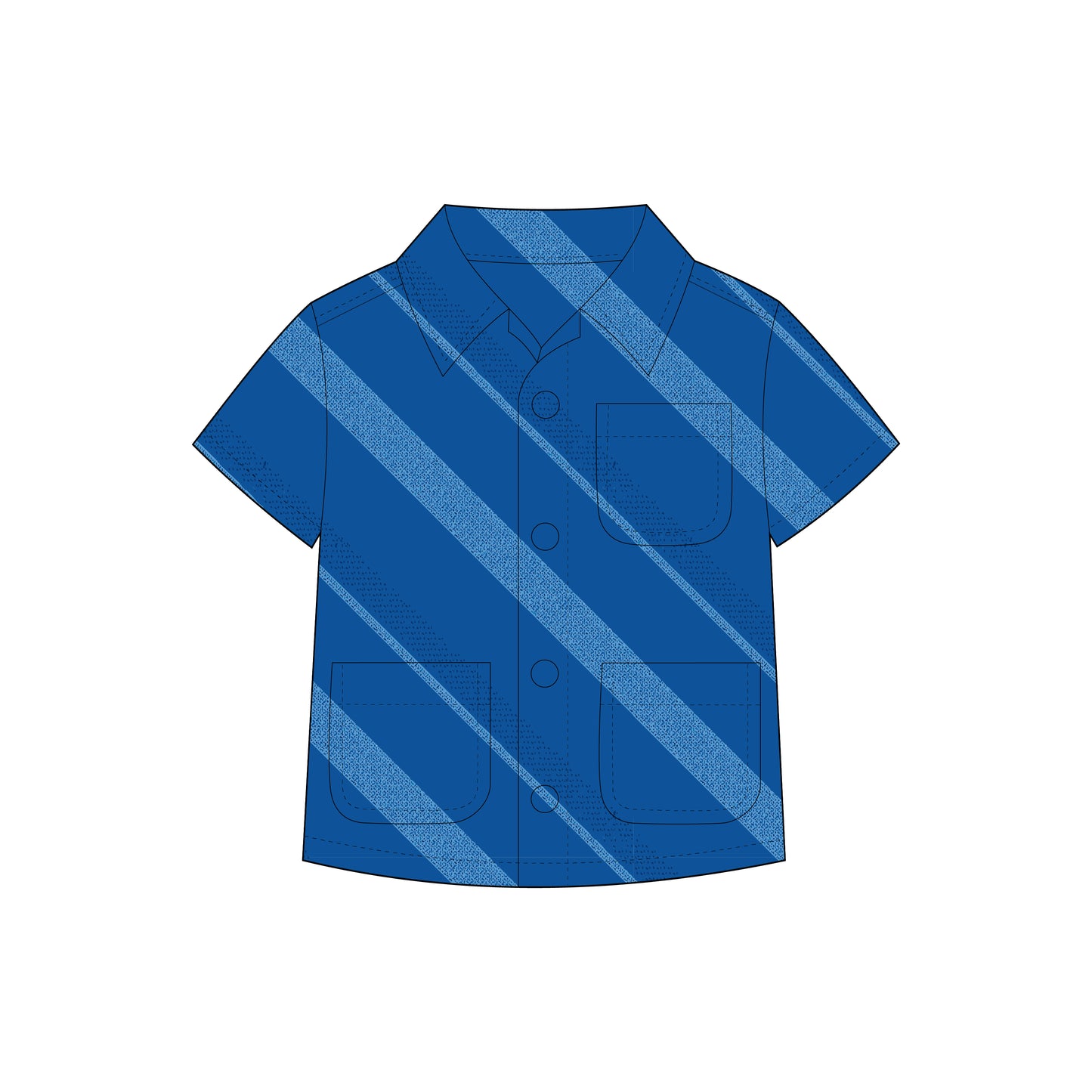 Kids - Boy's Half Sleeves Shirt Sewing Pattern - A0001-25-Y-8