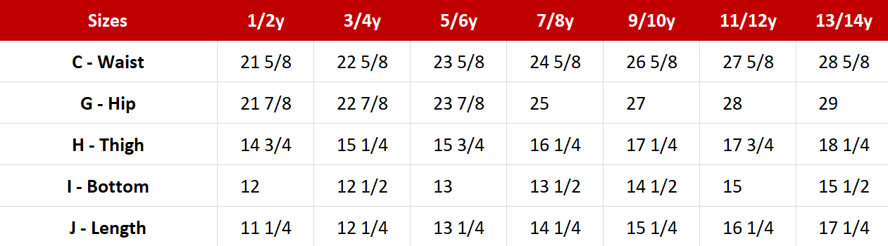 Kids - Boy's Shorts Sewing Pattern - A0006-25-Y-8