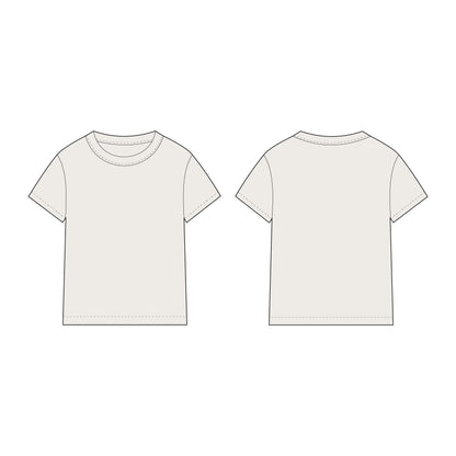 Kids - Boy's Half Sleeves T-Shirt Sewing Pattern - A0003-25-Y-8