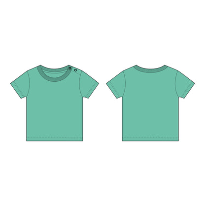 Kids - Boy's Half Sleeves T-Shirt Sewing Pattern - A0008-25-Y-8
