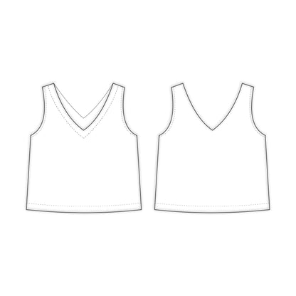 Kids - Girl's Top Sewing Pattern - A0007-25-Y-8