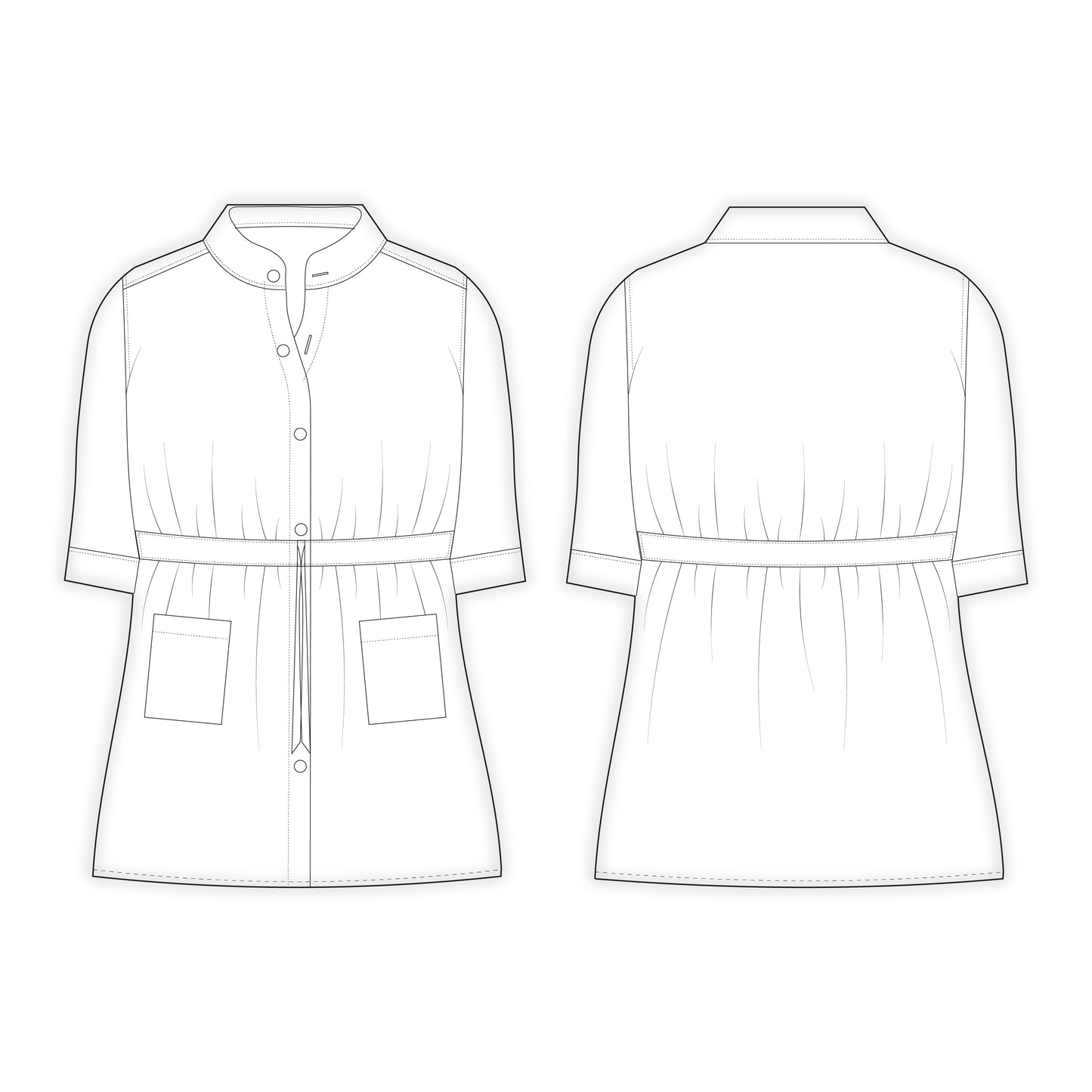 Women's Top Sewing Patterns - A0008-22-V-3