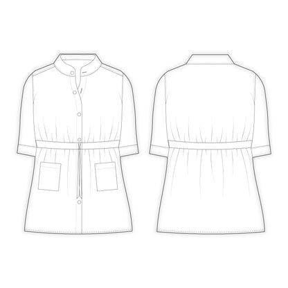 Women's Top Sewing Patterns - A0008-22-V-3