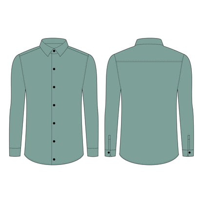 Men's Full Sleeves (Partywear) Shirt Sewing Pattern - A0003-23-W-3