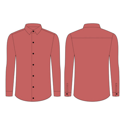 Men's Full Sleeves (Partywear) Shirt Sewing Pattern - A0002-23-W-3