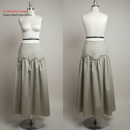 Women's Long Skirt Sewing Pattern - A0002-25-Y-9