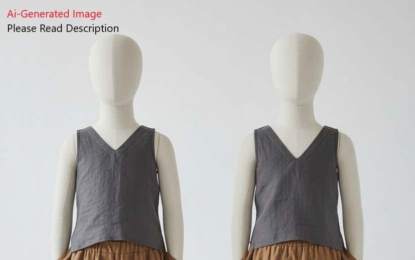 Kids - Girl's Top Sewing Pattern - A0007-25-Y-8