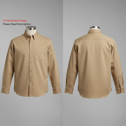 Men's Full Sleeves Regular Fit Shirt Sewing Pattern - A0003-26-Z-02