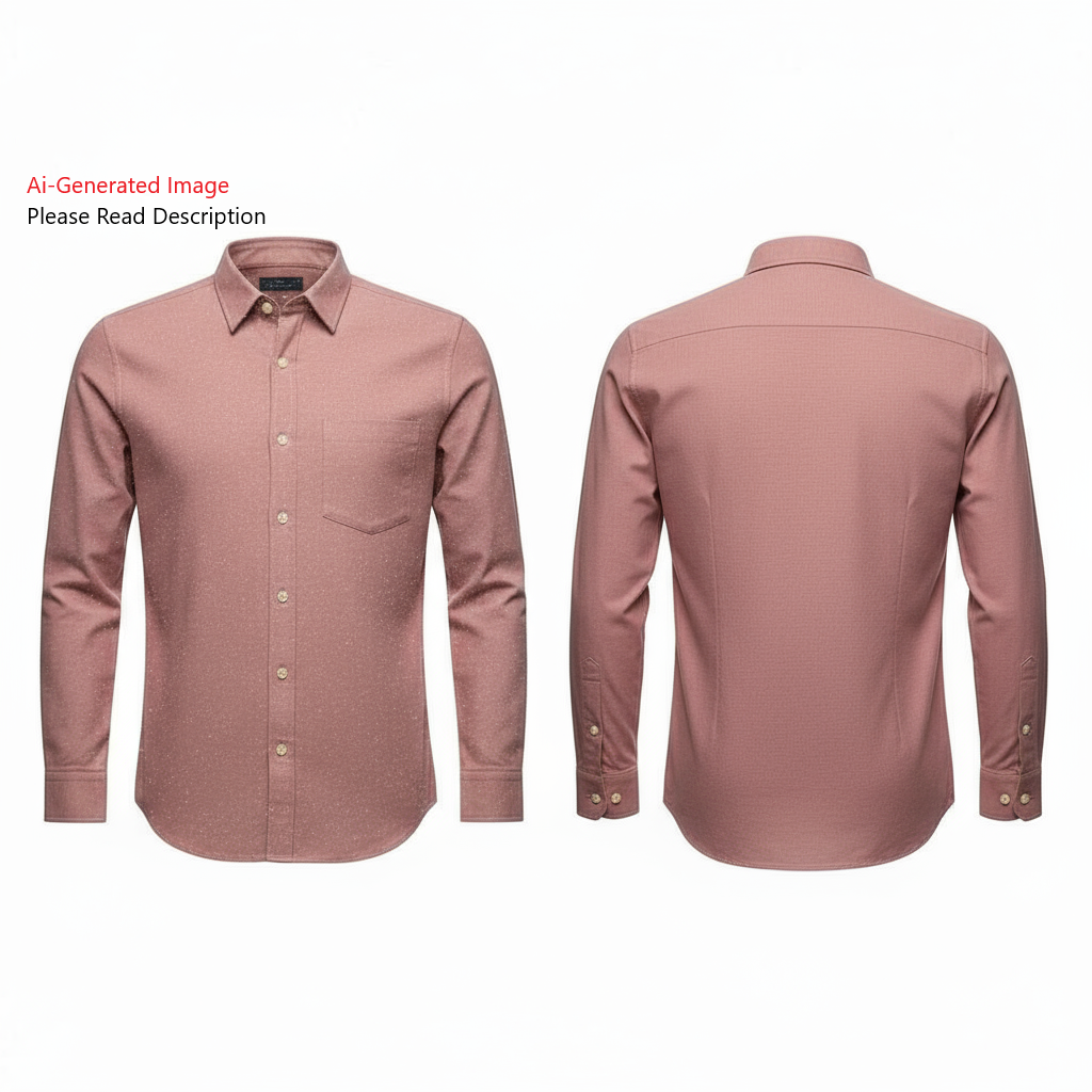 Men's Full Sleeves Regular Fit Shirt Sewing Pattern - A0001-25-Y-1