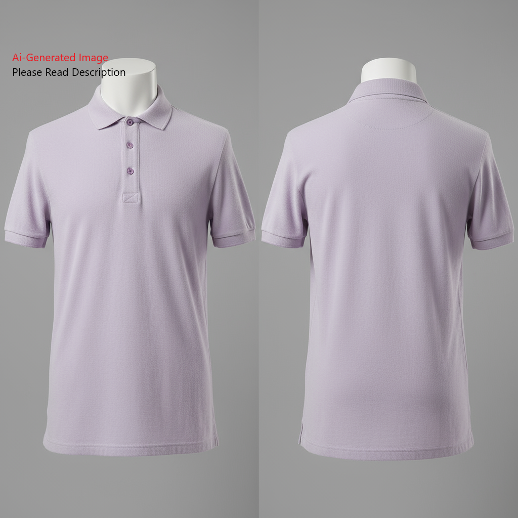 Men's Half Sleeves Polo Neck T-Shirt Sewing Pattern - A0001-25-Y-5